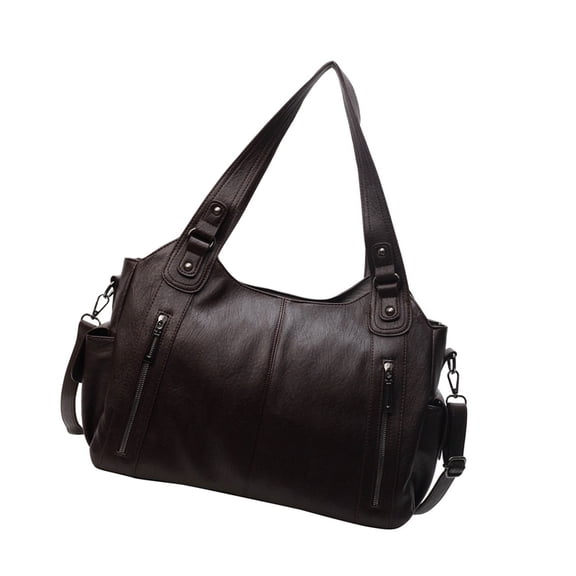 Slouchy Handbag Large Shoulder Crossbody Bag Women's PU Leather Shopper Bag with Multiple Pockets for Daily Use