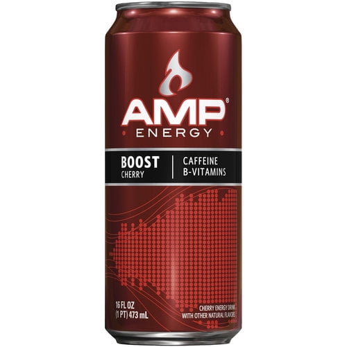AMP Energy Cherry Blast Flavored Energy 16 Fl. Oz.