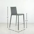 thumbnail image 2 of Tabouret de Comptoir Moderne en Cuir et Métal Prima - Qualité Commerciale, 2 of 5