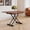 Walnut & Black Legs, variant on Adjustable Height Coffee Table, Folding Dining Table, White&Sliver | Convertible lift top table for use as a coffee table, dining table, home office desk or vanity