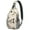 Astronomical E, variant on Rainbow Unicorn Cloud Sling Backpack for Women, Galaxy Stars Cute Cartoon Fantasy Crossbody Bag for Travel Hiking School