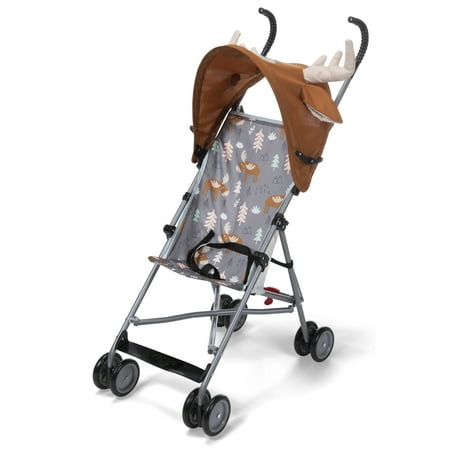 Cosco Kids Comfort Height Toddler Umbrella Stroller with Canopy, Moose, Toddler, Unisex