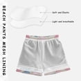 thumbnail image 5 of Kids' Beach Pants Comfortable Swim Trunks Gingham Heart-shaped Pattern Shorts for Pool Vacation and Lounge Wear X-Small, 5 of 8