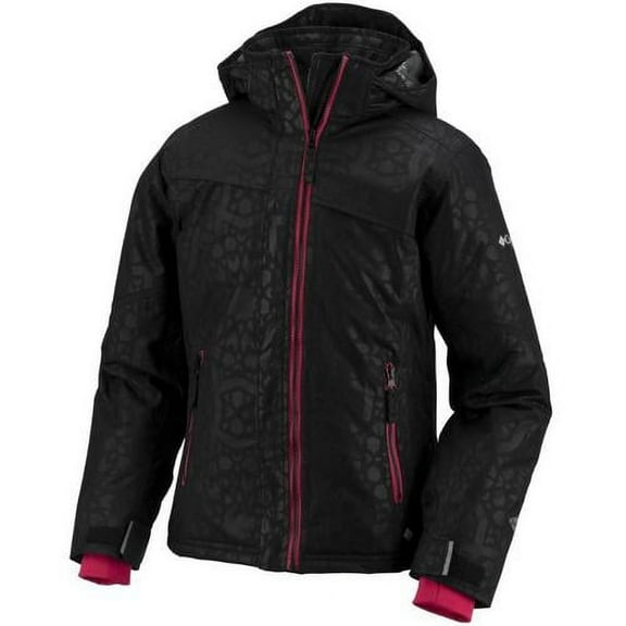 Columbia Girls 4-6X Snow Flame Jacket (Black 4/5)