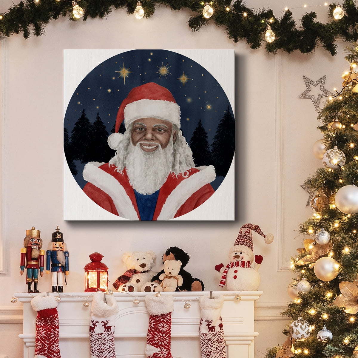 Celestial Christmas Collection C- Gallery Wrapped Canvas