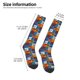 thumbnail image 2 of Fotbe colorful plaid Dinosaur Calcetas Divertidas Estampadas para Hombre y Mujer, Calcetas de Algodón hasta la Rodilla para Caminar, Correr, Enfermería y Embarazo, 2 of 6