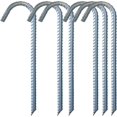 thumbnail image 1 of Paquete de 6 estacas para tienda de campaña de trampolín - Estacas de anclaje al suelo - Metal, 1 of 5