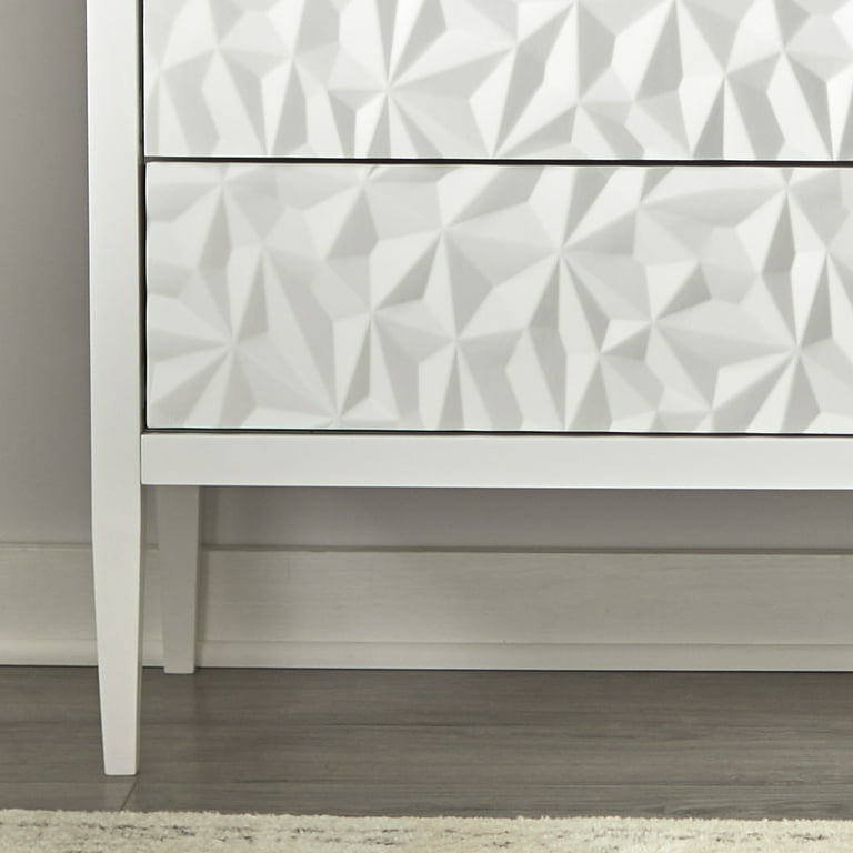 Free Shipping! TMS Reggio 3-Drawer Accent Cabinet White MDF