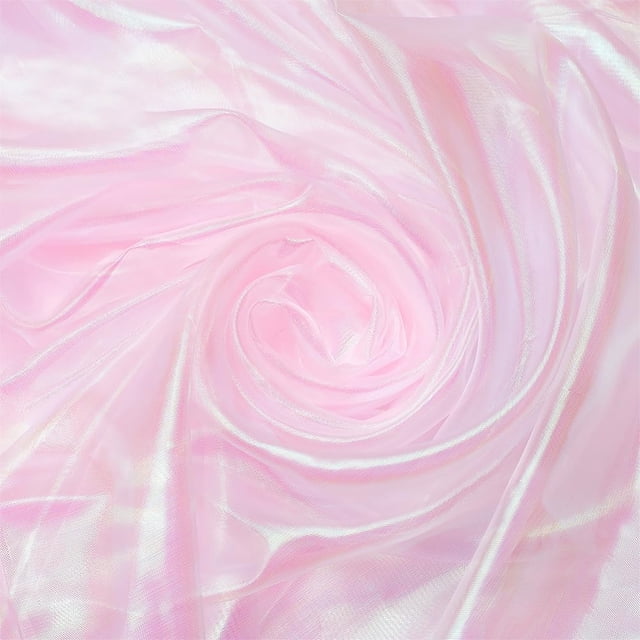 Tela de organza de 6,6 x 1,6 yardas, encaje degradado arcoíris, gasa holográfica iridiscente