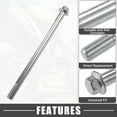 thumbnail image 3 of Unique Bargains 1 Set Front Rear Axle with Bushing and Screw Bolt M12 200mm Dirt Bike Scooter ATV Wheel Axle Silver Tone, 3 of 6