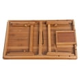 Ktaxon Bamboo Folding Laptop Table Lap Desk Bed Portable Computer Tray Stand Holder Wood Read