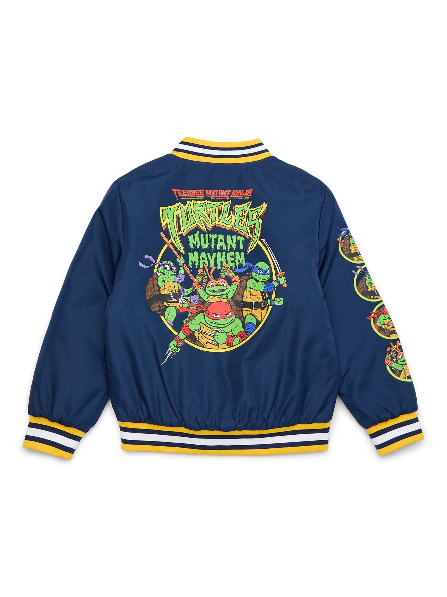 Teenage Mutant Ninja Turtles Boys Bomber Jacket, Sizes 4-16
