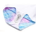thumbnail image 6 of Serdomi Girls Adjustable Double Strap Swimsuit for Kids Iridescent Scale Print One-Piece Bathing Suit Size 8, 6 of 7