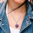 thumbnail image 4 of Crystal Urn Necklace Heart Memorial Keepsake Pendant Ash Holder Cremation Jewelry for Ashes, 4 of 7