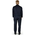thumbnail image 2 of Natural Workwear Adult Big & Tall Unisex Long Sleeve Coverall Navy MediumTall - Runs 1 Size Small, 2 of 3