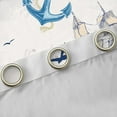 thumbnail image 4 of Feelyou Boys Vintage Sailboat Black Out Curtains, Nautical Lighthouse Curtains Pack of 2 (42x63 Each), Cartoon Anchor Rudder Bedroom Curtains, Window Curtains Home Decor, 4 of 6