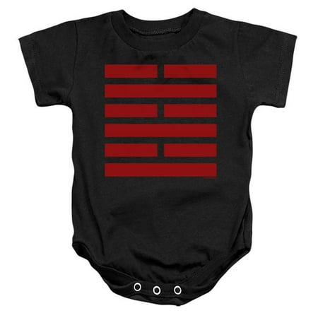 

Trevco HBRO924-SS-1 G.I. Joe & Snake Eyes Symbol-Infant Snapsuit Black - Small - 6 Month