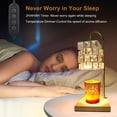 thumbnail image 5 of Nosilbek Candle Warmer Lamp, Dimmable Candle Warmer Lamp with RGB Mood Lighting, Aromatherapy Wax Melt Lamp with Adjustable Height, Scented Candles Wax Warmer, Remote Control, 2/4/8H Timer, for Sleep, 5 of 9