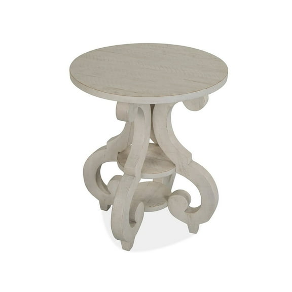 Magnussen Home Bronwyn Alabaster Round Accent Table