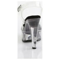 thumbnail image 4 of Fabulicious MARTINI-50 Women's 5" Heel Platform Ankle Strap Clear Top Sandals Shoes, 4 of 5