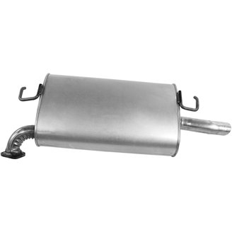 Walker Exhaust Quiet-Flow Stainless Steel 54560 Direct Fit Exhaust Muffler Assembly 15 Inlet Outside 15 Outlet Outside