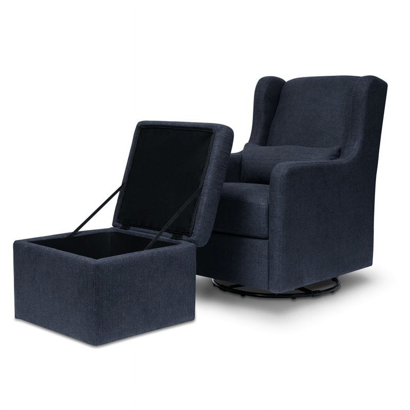 Carter's by DaVinci Adrian Glider with Ottoman, Navy