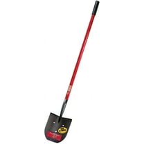 Bully Tools 12-Gauge Weighted Caprock/Pony Shovel – Heavy Duty Fiberglass Handle, Made In USA, Lifetime Warranty