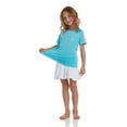 thumbnail image 3 of Girls' Rash Guard Shirt - 2 Pack UPF 50+ Short Sleeve Quick Dry Swim Shirt (Size: 4-16), 3 of 8