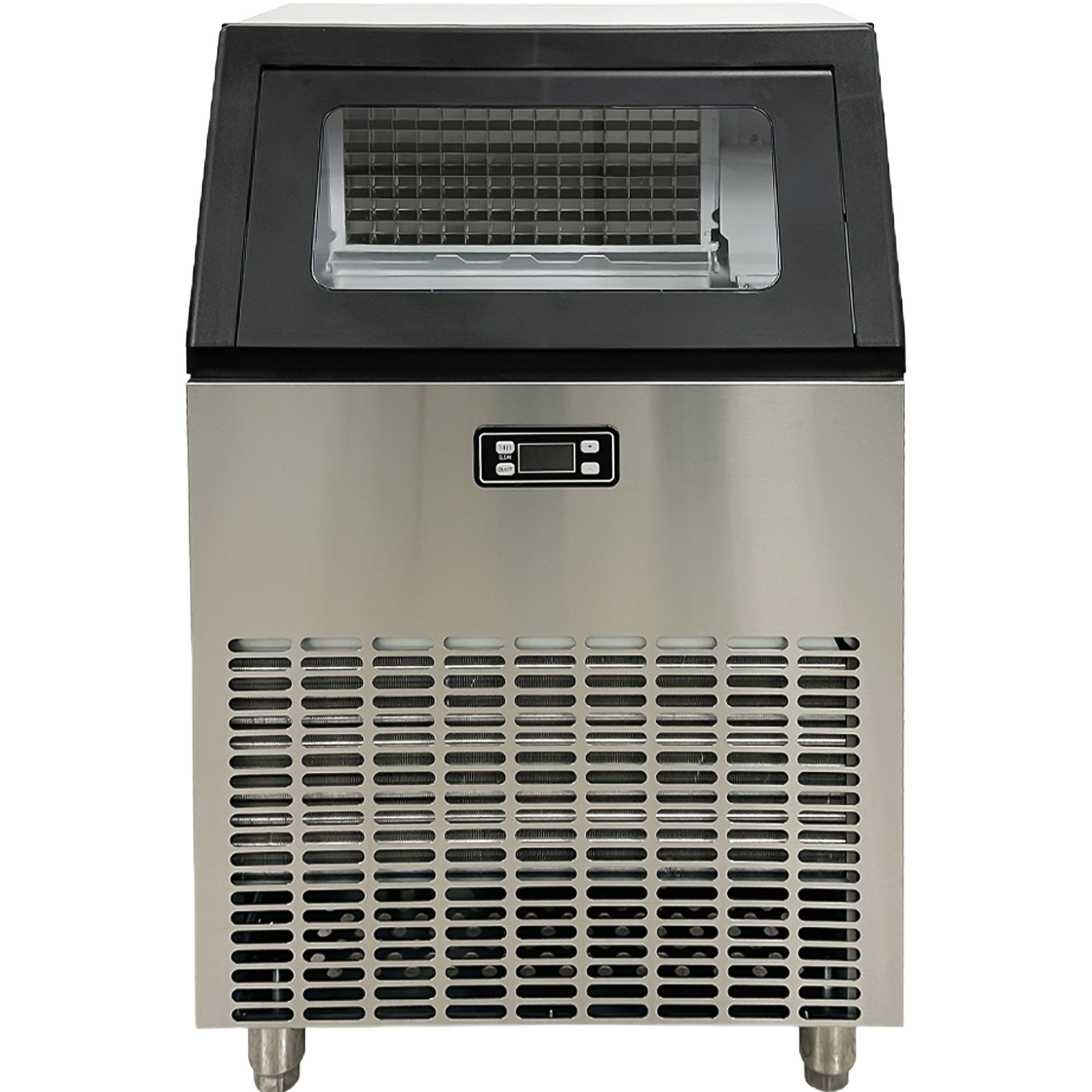 NSF Commercial Ice Maker 198lbs/24h, Commercial Ice Machine 55lbs Storage Bin, Under Counter Ice Maker Machine for Bar, Coffee Shop