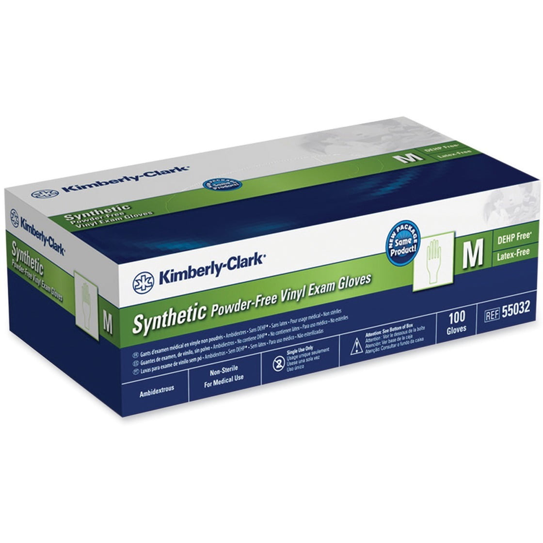 Halyard, HLY55032, Synthetic Plus PF Vinyl Exam Gloves, 100 / Box