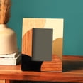 thumbnail image 3 of Expobazaar Handcrafted Teakwood Inlay Frame with Abstract Art Design, 3 of 6