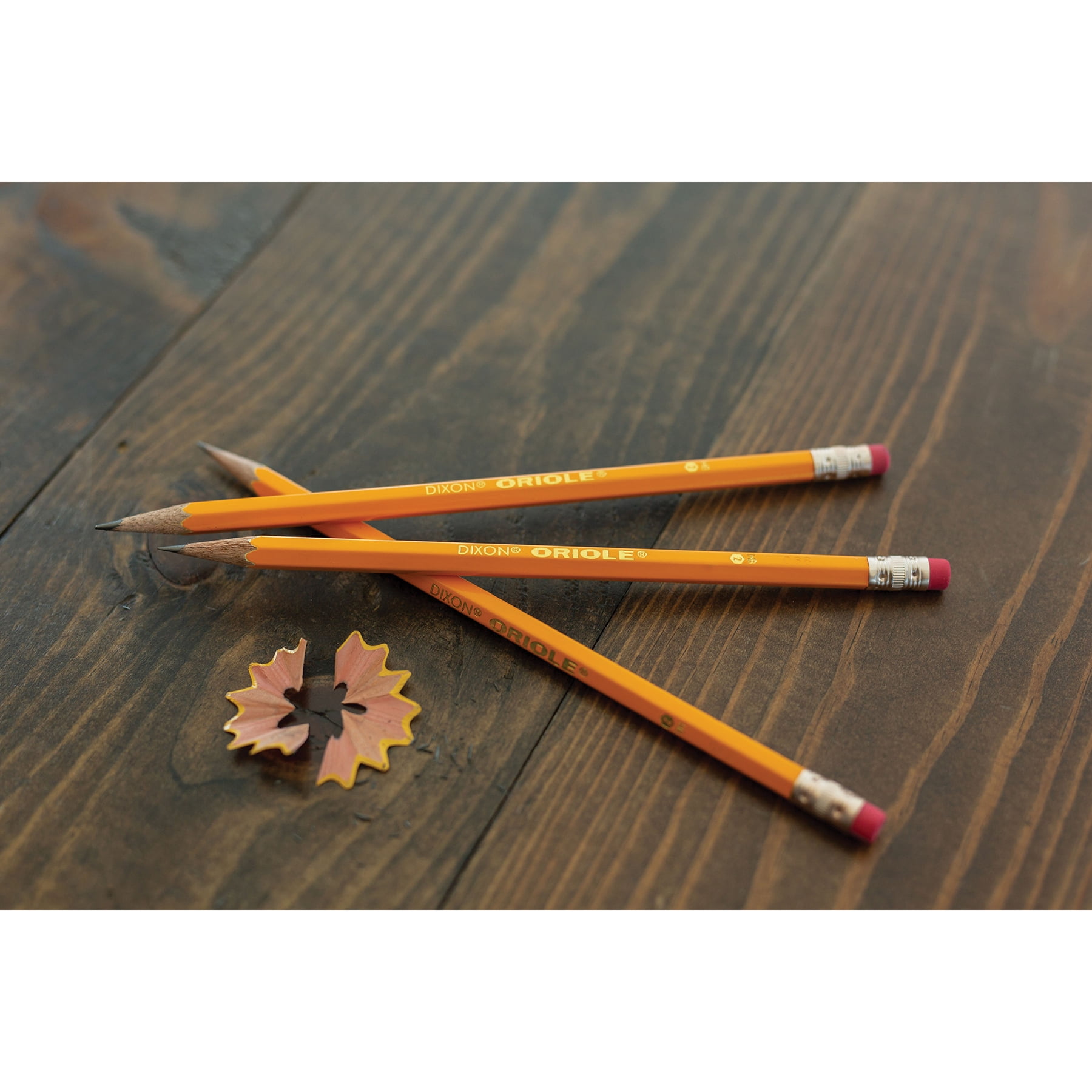 Oriole Pencils, No. 2.5 Medium Yellow, Unsharpened, 12 Per Box, 6 Boxes