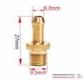 thumbnail image 5 of Compresor de compresor de 2 uds., Accesorio de manguera de boquilla de refuerzo de latón para de 1/8 " Zulema Accesorio del adaptador del restrictor de aceite, 5 of 5