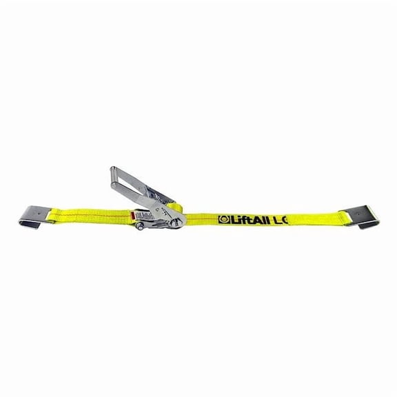 Lift-All Tie Down Strap,Flat-Hook,Yellow 61002