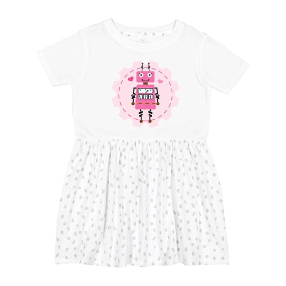 Inktastic Robotics Girl Robot Gear Girls Toddler Dress
