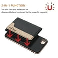 thumbnail image 3 of Allytechgroup Case for iPhone 7 /iPhone 8 / iPhone SE 2022 & 2020, 2-in-1 Detachable Magnetic RFID Blocking Wallet [Compatible with MagSafe] Stand PU Leather Cover with Card Slots/Pocket, Black, 3 of 13