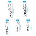 thumbnail image 5 of 210Pcs Snap Swivels Ball Bearing Fishing Connector with Coastlock #2#4#5#6#8, 5 of 10