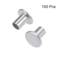 thumbnail image 3 of Unique Bargains M6 x 0.31" Flat Head Semi-Tubular Rivets Aluminum  Silver Tone 100 Pcs, 3 of 3