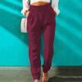 thumbnail image 1 of Pantalons en Lin pour Femmes Été Mode Décontractée Ample Coton et Lin Poches Pantalons Capris pour Femmes Été Décontracté Liquidation, 1 of 7