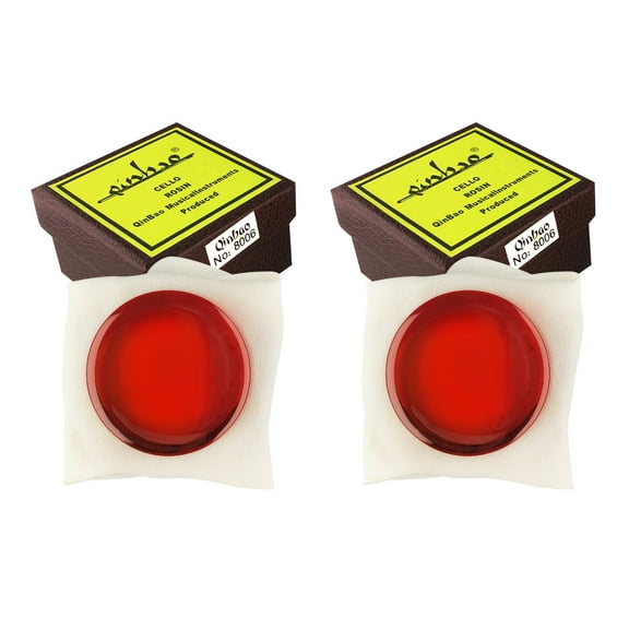 Professional Cello Rosin for Violin, Viola and Cello, Low Dust Formula, 2 Pack