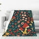 thumbnail image 1 of Fotbe Berries and Flowers Manta de Franela Acolchonada con Estampado, Súper Suave y Esponjosa, Extra Grande para Sofá, Cama, Uso Todo el Año-50"x40", 1 of 7