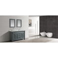 thumbnail image 5 of Design Element Hudson 61" Double Sink Bathroom Vanity Set in Gray with Carrara Marble Top and 65" Linen Tower Cabinet, 5 of 5