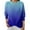 Blue, variant on Long Sleeve Pullover Sweaters For Women O Neck Casual Cute Printing Knit Oversized Sweater for Fall Winter Colorful Looks,Black,L
