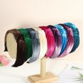 thumbnail image 7 of Unique Bargains Velvet Knotted Adult Hairband Cloth Classic Simple Headband, Dark Blue, 7 of 7
