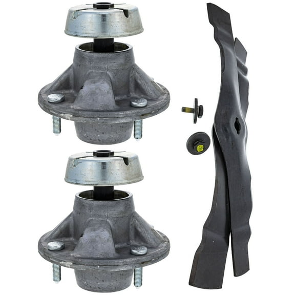 Genuine OEM Spindle and Mower Blade 2 Pack John Deere SST16 LT160