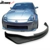 Ikon Motorsports Compatible with 03-05 Nissan 350Z Coupe 2Dr JDM Front Bumper Lip Urethane