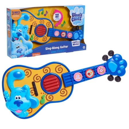 Blue's Clues & You! Sing Along Guitar, Lights and Sounds Kids Guitar Toy, Kids Toys for Ages 3 Up, Gifts and Presents