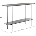 thumbnail image 3 of Safavieh Kayleigh Modern Wood and Metal Console Table, Dark Gray Oak/Matte Black, 3 of 4