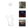 thumbnail image 2 of Luces colgantes para ventana de Pascua, decoración de conejito, letrero para puerta, luces de conejo, decoración de habitación con ventosa para suministros de fiesta de Pascua, 2 of 7