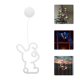 thumbnail image 2 of Luces colgantes para ventana de Pascua, decoración de conejito, letrero para puerta, luces de conejo, decoración de habitación con ventosa para suministros de fiesta de Pascua, 2 of 7